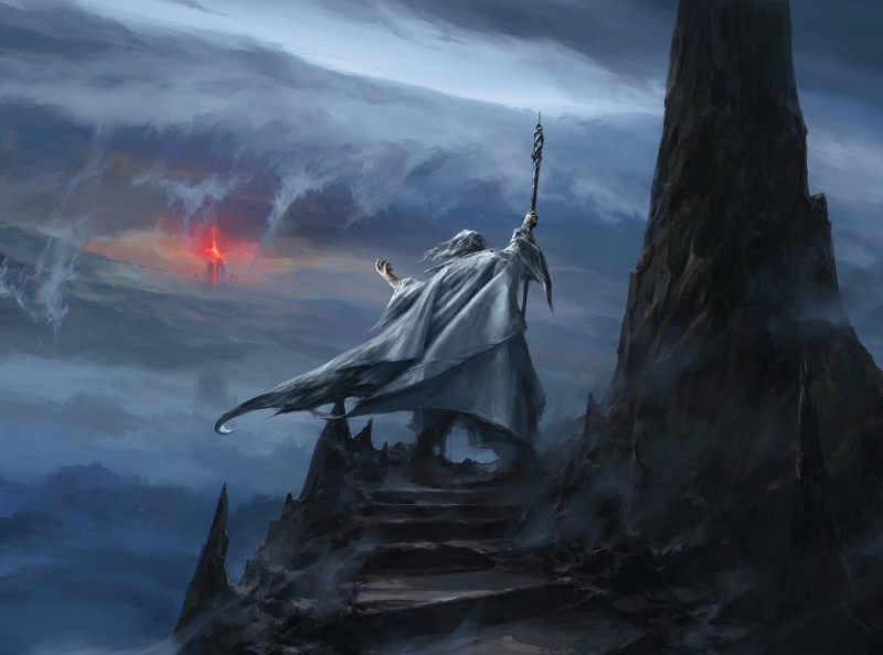 Artwork, Fantasy Art, The Lord of the Rings, Saruman Wallpaper