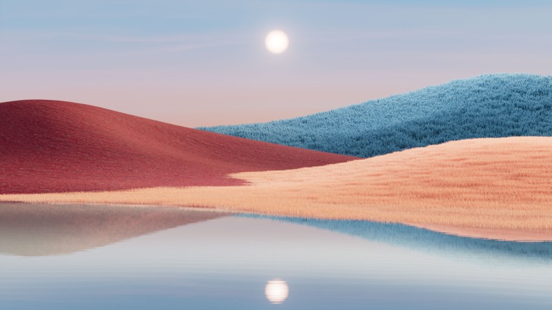 Windows 11, Landscape, Digital Art, Nature Wallpaper