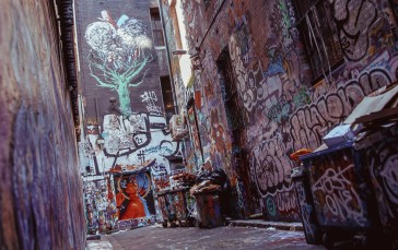 Melbourne, City, Australia, Graffiti, Alleyway Wallpaper
