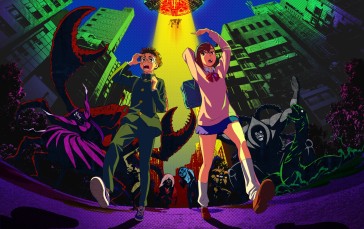 Dandadan, Anime, UFO, Creature Wallpaper