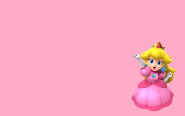 Princess Peach, Crown, Video Game Girls, Super Mario Wallpaper