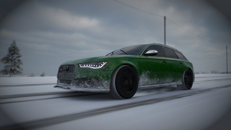 Audi, RS 6, Snow, Forza Horizon 4, Car, Video Game Art Wallpaper