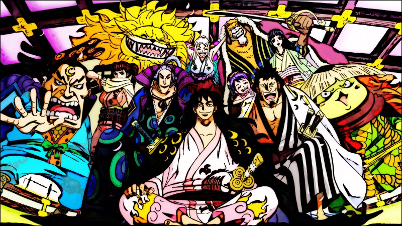 Group of Characters, Smiling, One Piece, Anime, Anime Screenshot Wallpaper