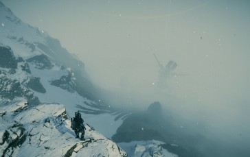 Screen Shot, Mist, Mountains, Snow, Death Stranding Wallpaper