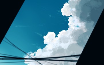 Gracile, Clouds, Sky, Simple Background Wallpaper