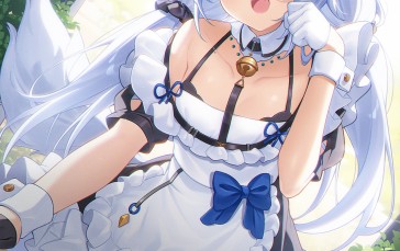 Anime, Anime Girls, Maid, Maid Outfit, Fox Girl, Fox Ears Wallpaper