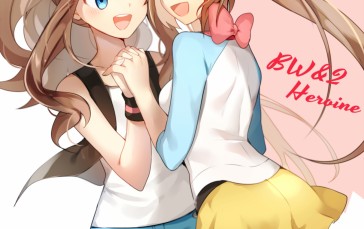 Anime, Anime Girls, Pokémon, Rosa (Pokémon), Hilda (Pokemon) Wallpaper