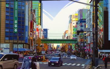 Tokyo, Japan, Akihabara, Digital Art Wallpaper
