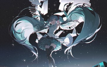 Hatsune Miku, Anime, Rella, Portrait Display Wallpaper
