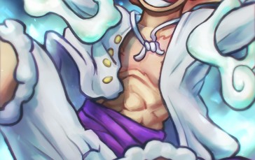 Monkey D. Luffy, Gear 5th, One Piece, Anime Boys, Scars Wallpaper