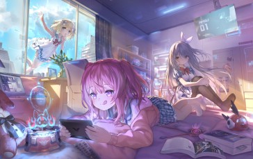 Anime, Anime Girls, Erica (Artery Gear), Bed Wallpaper