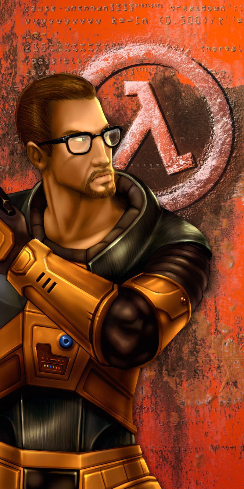 Half-Life, Video Games, Gordon Freeman, Glasses, Dhabih Eng, Looking Away Wallpaper