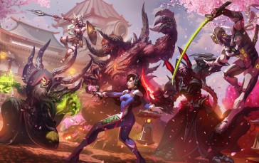 Heroes of the Storm, Hanamura (Overwatch), Gul’dan, Diablo Wallpaper