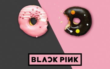 BLACKPINK, Texture, Donut, K-pop, Digital Art Wallpaper