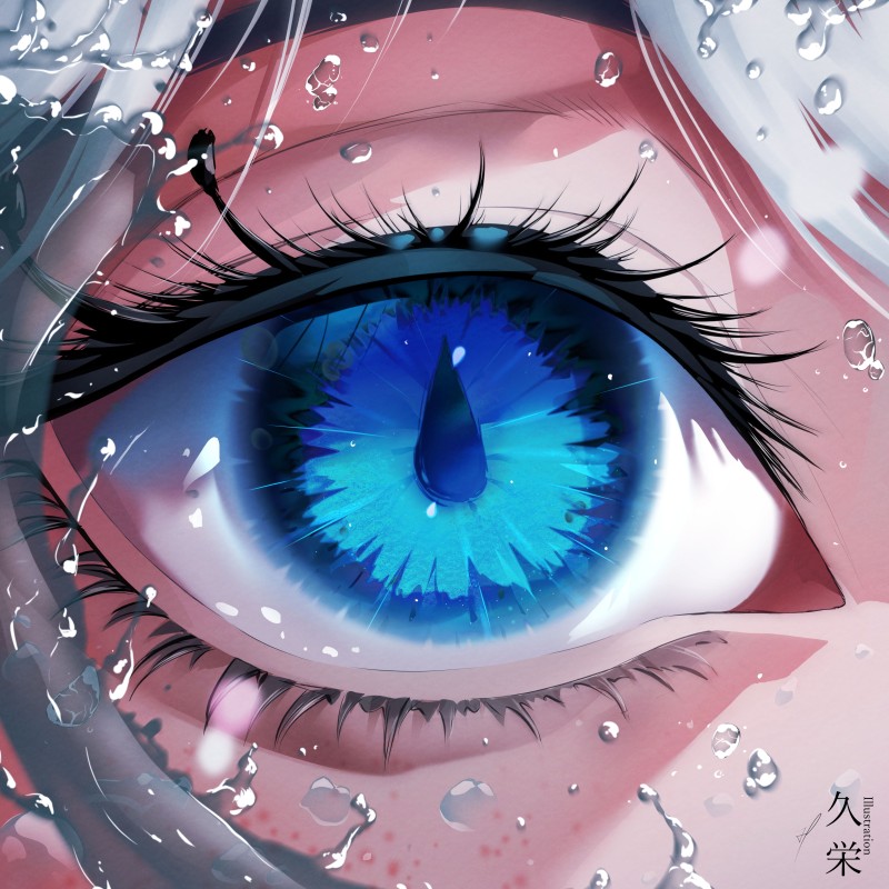 Genshin Impact, Blue Eyes, Portrait Display, Closeup, Looking at Viewer Wallpaper