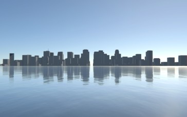 City, Skyscraper, Sea, Building Wallpaper