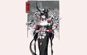 Tattoo, Women, Japanese Art, Simple Background Wallpaper