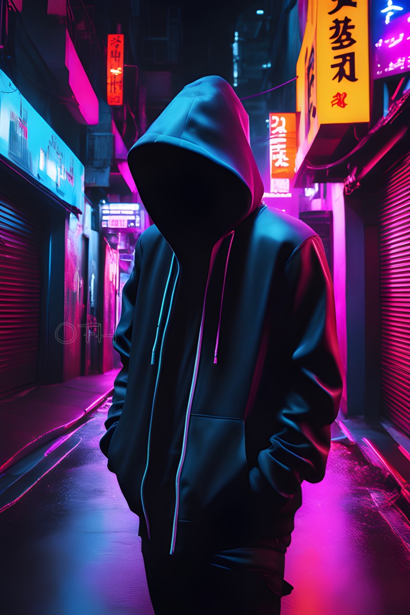 AI Art, OneFinalHug, Anonymous (hacker Group), Hooded Jacket, Jacket Wallpaper
