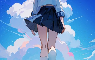 Anime, Anime Girls, School Uniform, Schoolgirl Wallpaper