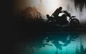 Days Gone, Video Games, Video Game Men, Motorcycle, Reflection Wallpaper