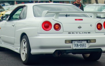 Car, Nissan Skyline R34, Nissan Skyline, Rear View Wallpaper