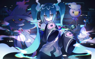 Anime Girls, Anime, Hatsune Miku, Vocaloid, Pokémon Wallpaper