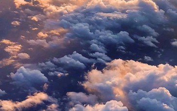 Clouds, Aerial View, Sun, Portrait Display Wallpaper