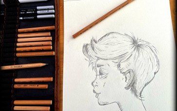 Pencil Drawing, Artwork, Pencils, Paper, Drawing Wallpaper