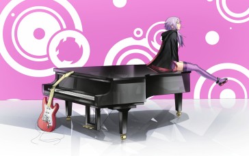 SuGi, Anime Girls, Vocaloid, Stratocaster Wallpaper