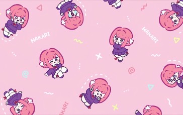 The 100 Girlfriends (Hyakkano), Chibi, Simple Background, Pink Background, Anime Wallpaper