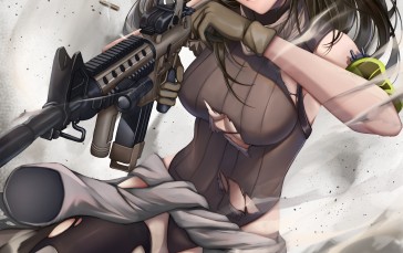 Anime, Anime Girls, Girls Frontline, M4A1 (Girls Frontline), Long Hair Wallpaper