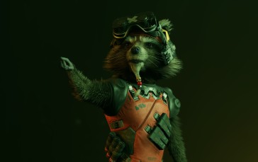 Guardians of the Galaxy (Game), Rocket Raccoon, Whiskers, Video Game Art Wallpaper