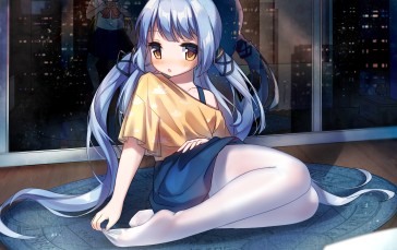 Feet, Anime Girls, Loli, Reflection Wallpaper