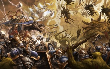 Warhammer, Science Fiction, Power Armor, War, High Tech, Magic Wallpaper