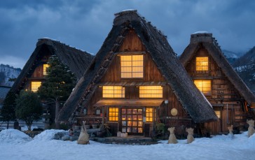 Trey Ratcliff, Photography, House, Snow Wallpaper