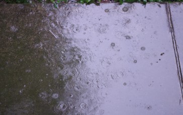 Rain, Ground, Sidewalks, Water Drops Wallpaper