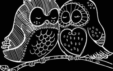 Animals, Owl, Monochrome, Simple Background, Minimalism Wallpaper