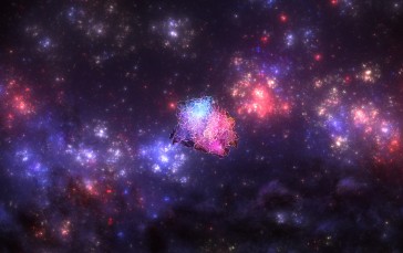 Space, Nebula, Abstract, Digital Art Wallpaper
