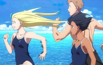 Summer Time Rendering, 4K, Anime, Anime Girls, Anime Boys, One-piece Swimsuit Wallpaper