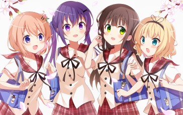 Anime, Anime Girls, Gochuumon Wa Usagi Desu Ka?, Schoolgirl Wallpaper