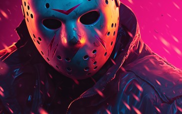 Horror, Jason Voorhees, Friday the 13th, AI Art Wallpaper