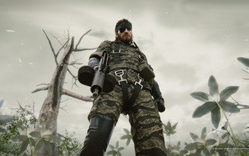 Metal Gear Solid 3: Snake Eater, Big Boss, Digital Art, Video Games, Watermarked Wallpaper
