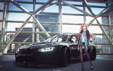 Anime Girls, Anime, Car Wallpaper