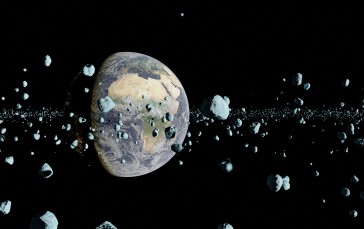 Earth, Space, Planet, Asteroid Wallpaper