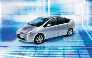 Toyota, Toyota Prius, Hybrid (car), Side View, Vehicle, Reflection Wallpaper