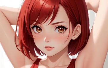 AI Art, Anime, Anime Girls, Mannequin, Armpits, Digital Art Wallpaper