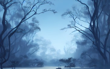 Winter (Renderfem), Cold, Forest, Desolate Wallpaper