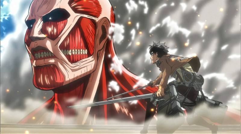 Shingeki No Kyojin, Eren Jeager, Colossal Titan, Smoke Wallpaper