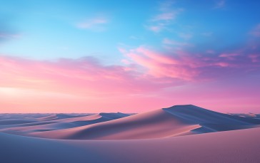 Desert, Blue Hour, Sand, Dunes Wallpaper