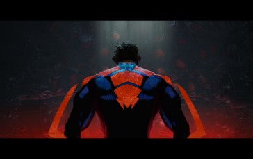 Spider-Man: Across the Spider-Verse, Spider-Man, Bodysuit, Simple Background Wallpaper